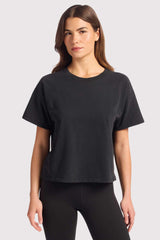 Steady Seamed Tee | Black