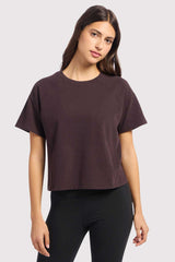 Steady Seamed Tee | Eggplant