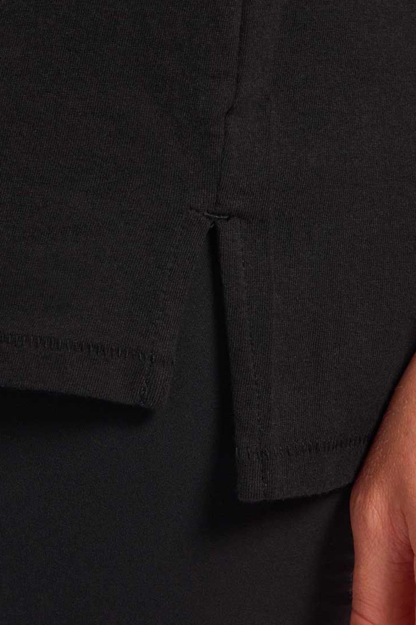 Soft Cotton Oversized Tee | Black