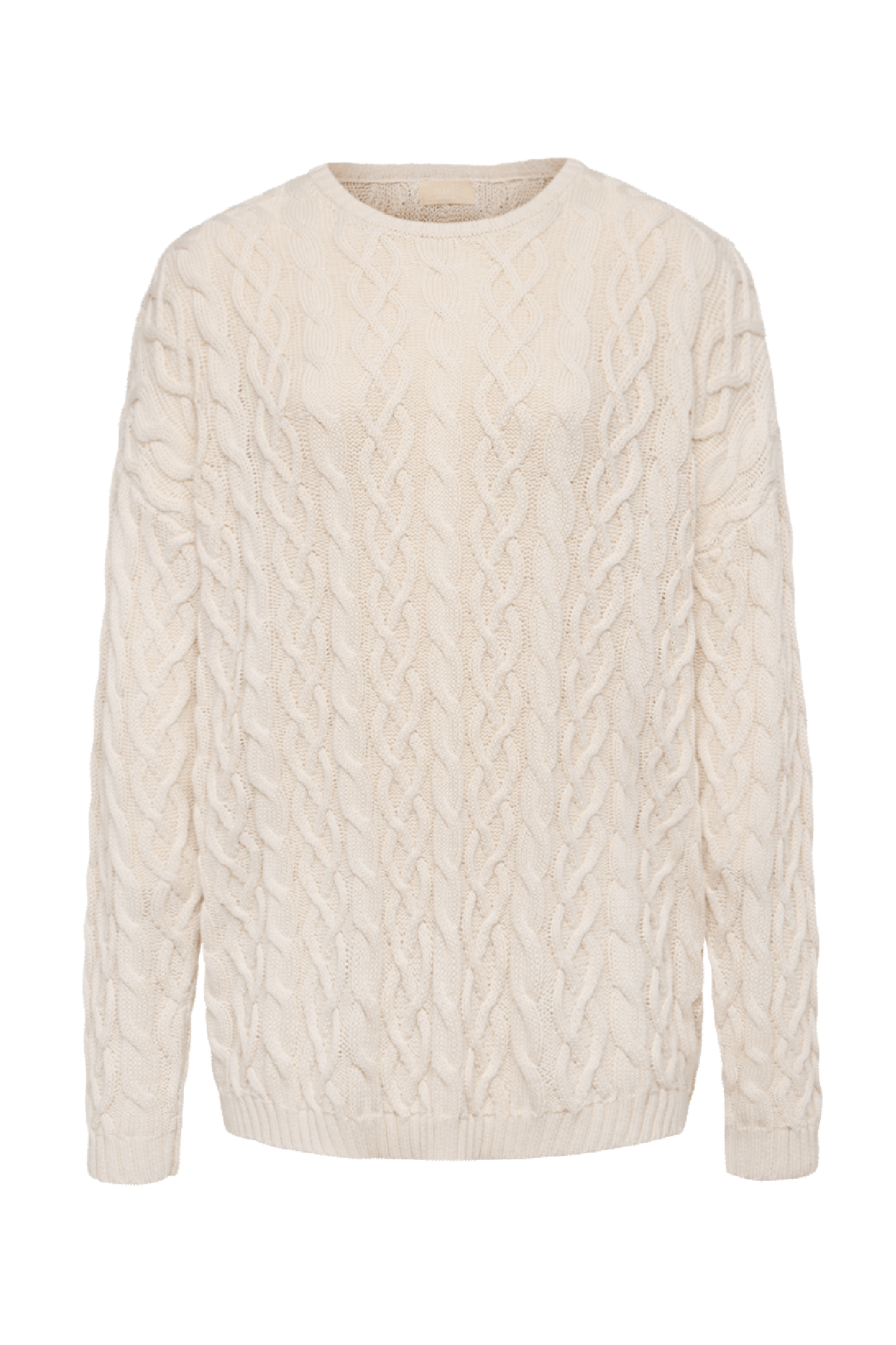 Lightweight Cable Sweater | Bone