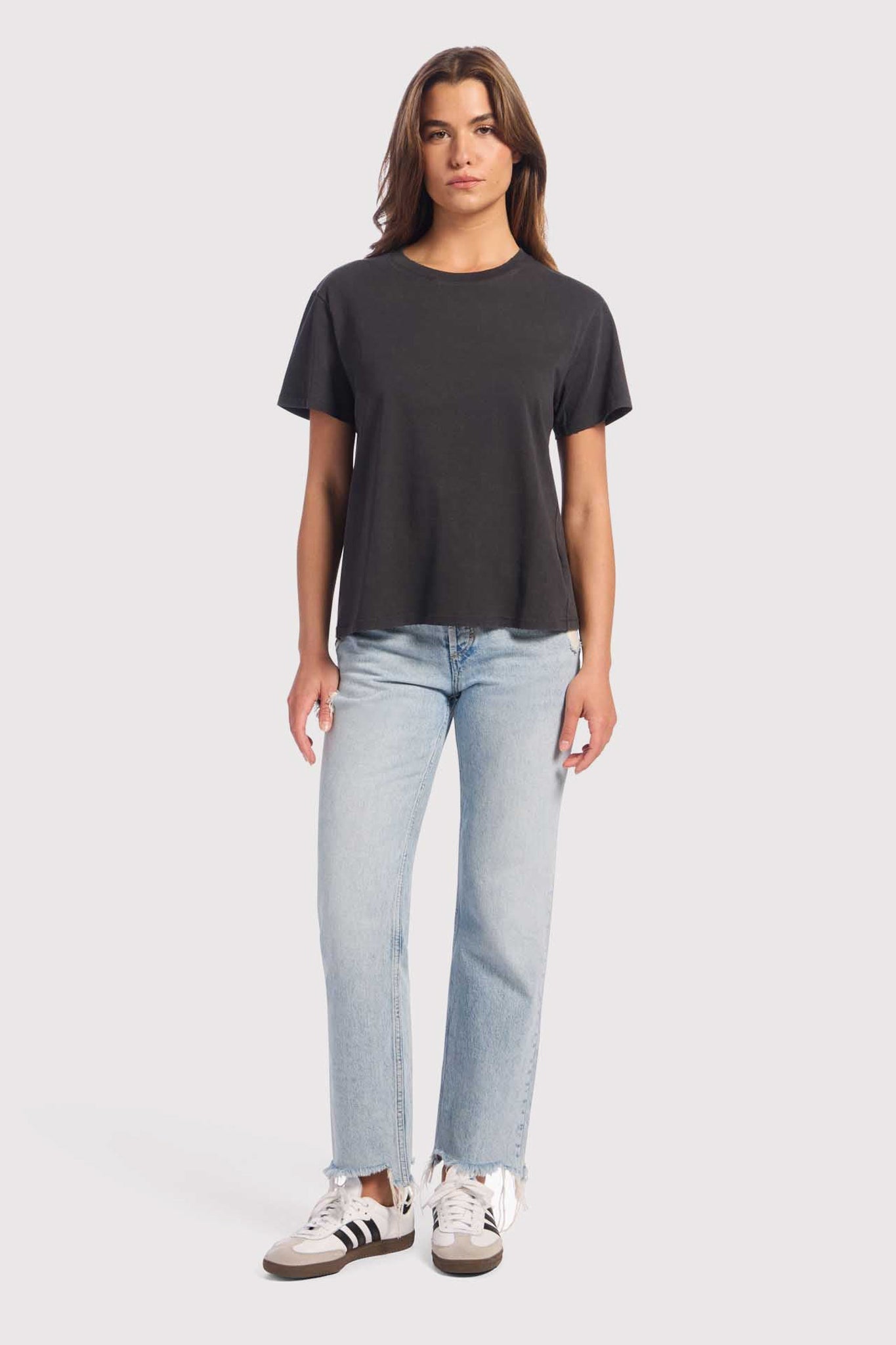 Vintage Cotton Everyday T-Shirt | Washed Black
