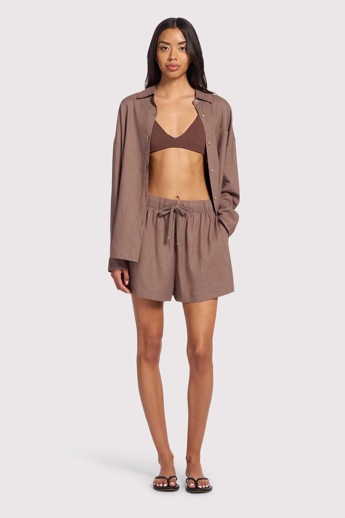 Linen Beach Short | Malt