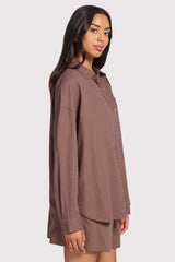 Linen Boyfriend Shirt | Malt