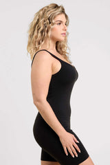 Cotton Stretch The Romper | Black