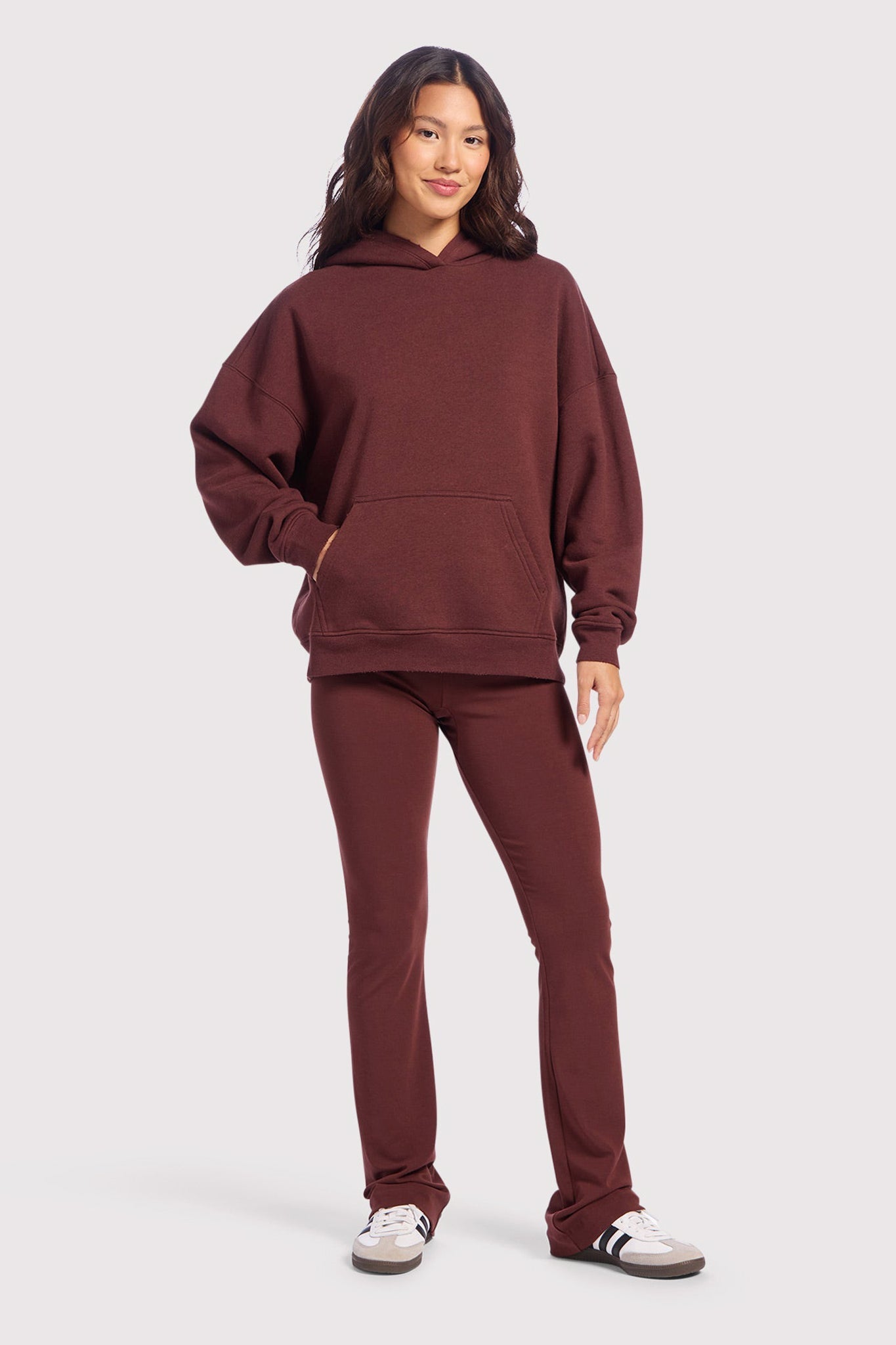 Vintage Fleece Hoodie | Black Cherry