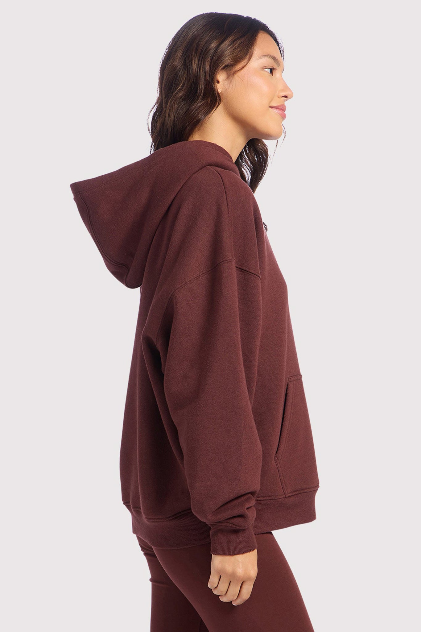 Vintage Fleece Hoodie | Black Cherry