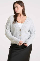 Cozy Knit Cardigan | Heather Grey