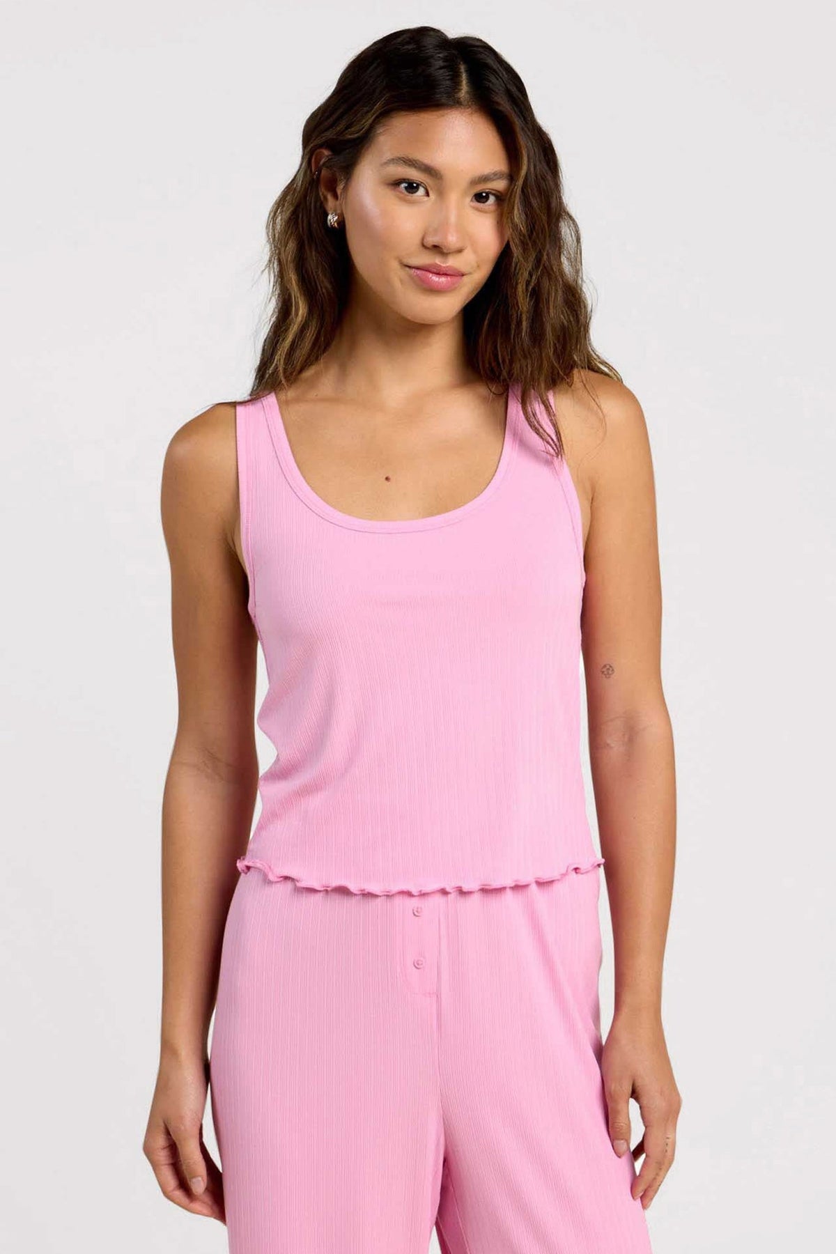 Mini Rib Tank | Bubblegum Pink