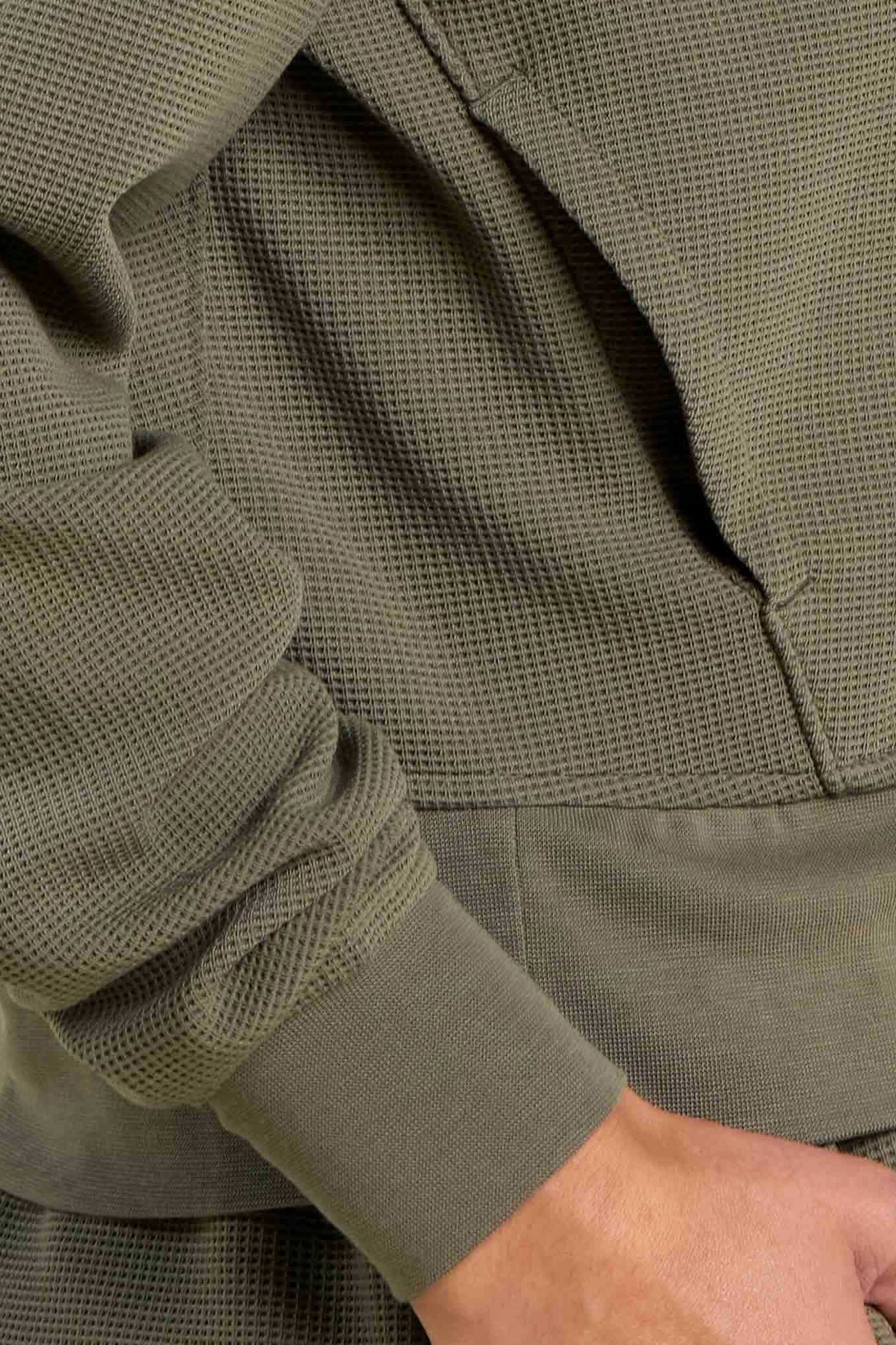 Performance Waffle Zip-Up Hoodie | Olive