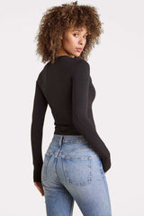 SwiftStretch Long Sleeve Shirt | Black