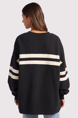 Varsity Crewneck | Black