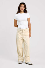 SwiftStretch Seamed Tee | White
