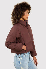 Peak Puffer Jacket | Coffee