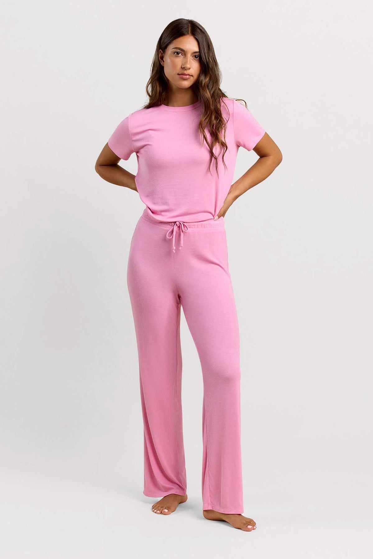 Ribbed Pajama Set