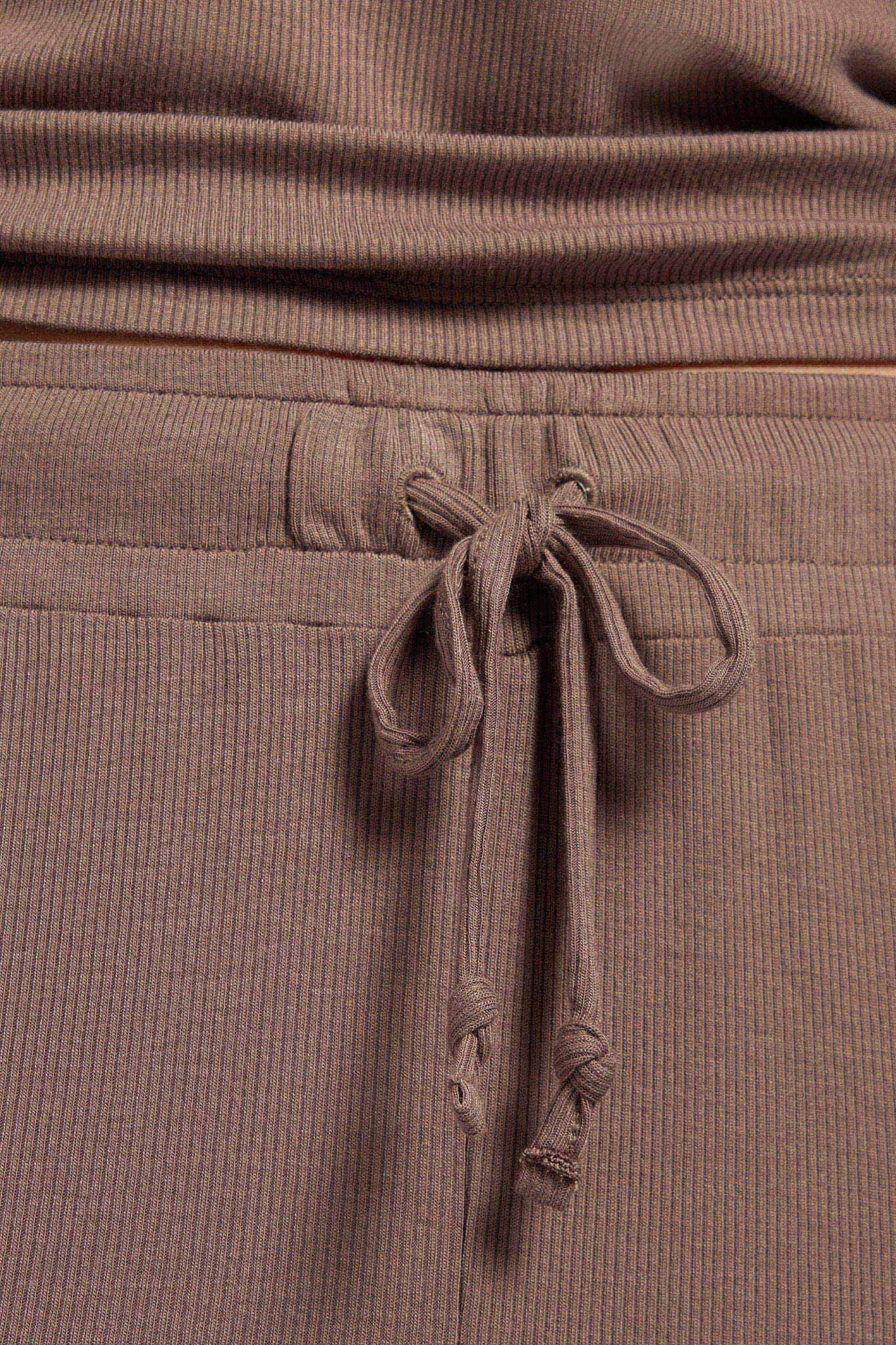 Ribbed Pajama Set | Mocha