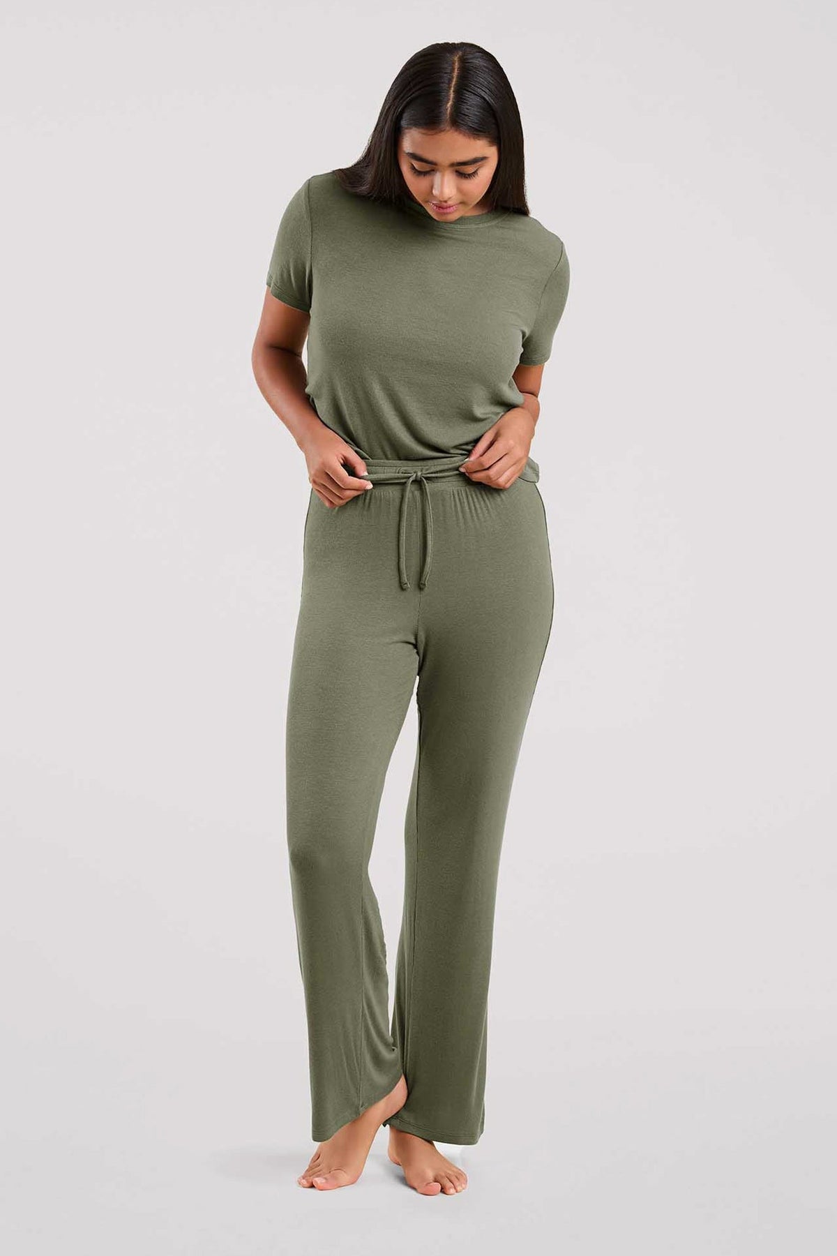 Ribbed Pajama Set