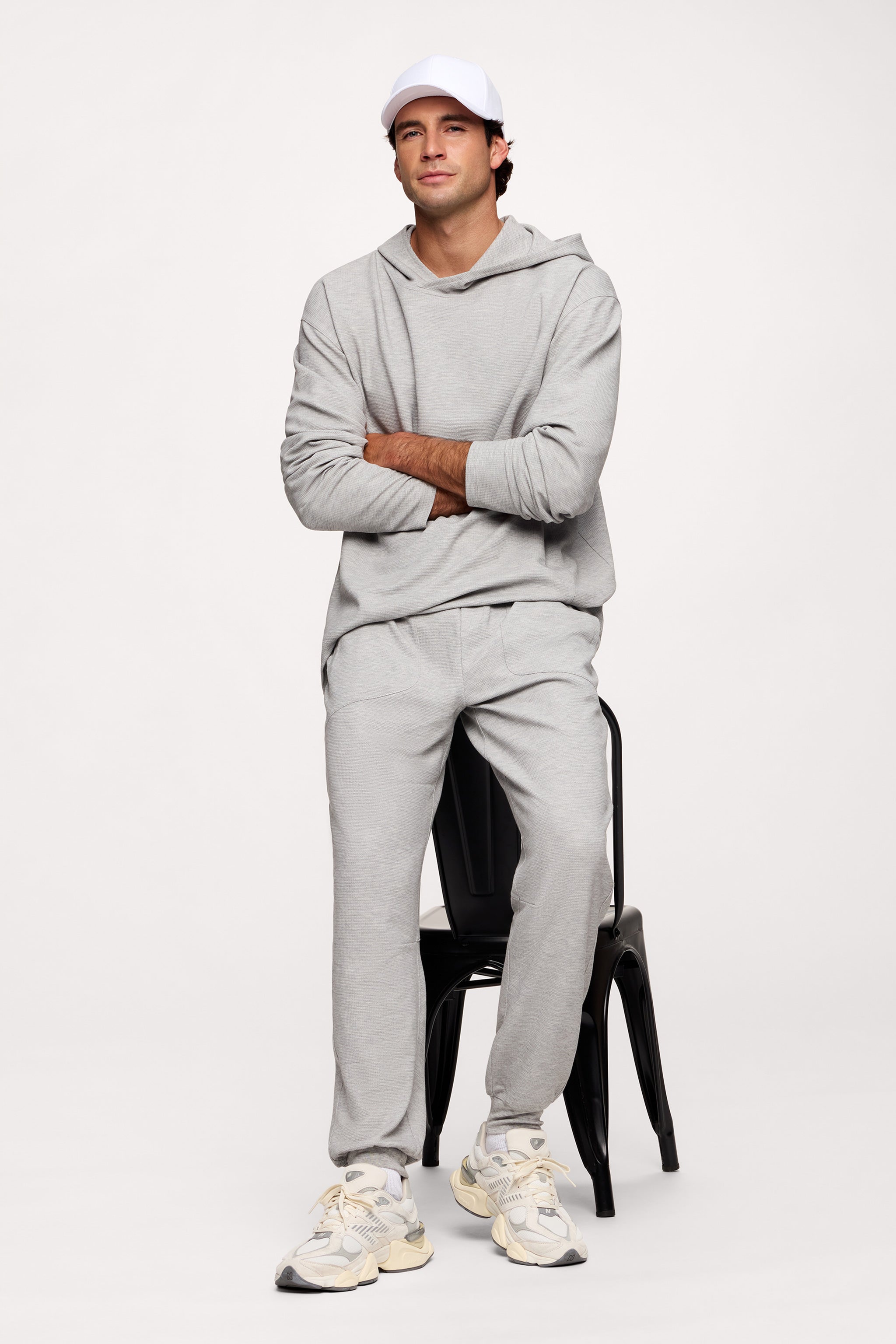 Performance Waffle Jogger | Heather Grey