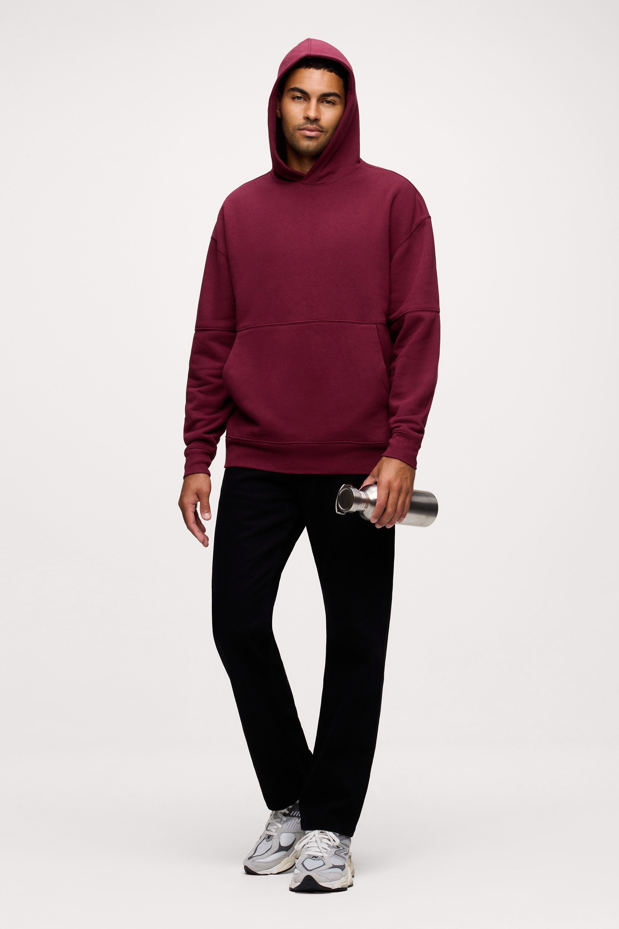 Vintage Fleece Men's Hoodie | Ruby