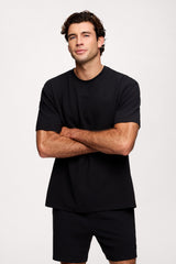 Performance Waffle T-Shirt | Black