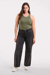 Essential Rib Tank Top | Olive