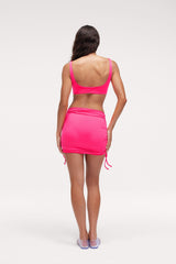 Ruched Swim Skirt | Dragonfruit