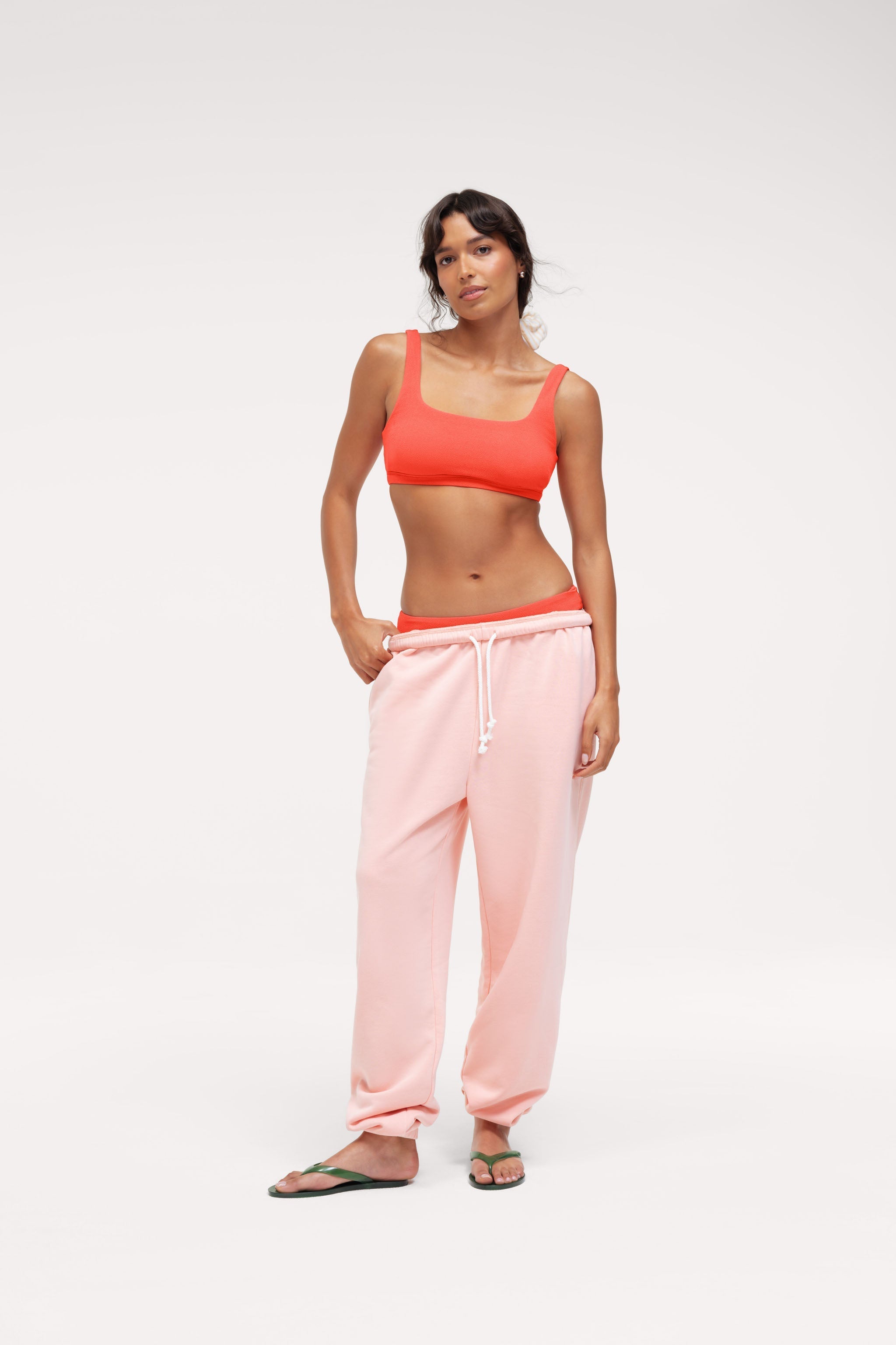 Square Neck Bikini Top | Crispy Papaya