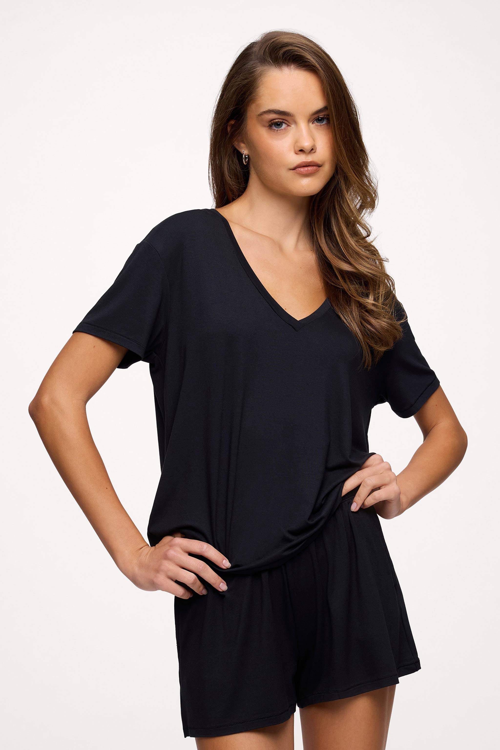 V-Neck Pajama Tee