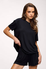 Boyfriend Pajama Tee | Black