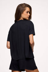 Boyfriend Pajama Tee | Black