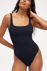 Square Neck One Piece | Black