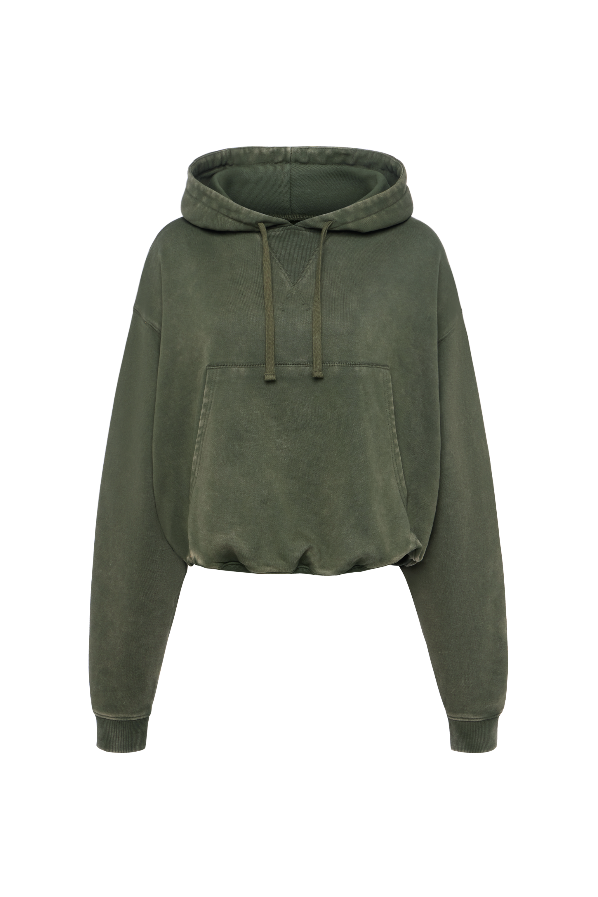 Vintage Washed Hoodie | Darkest Olive