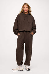 Vintage Washed Hoodie | Espresso