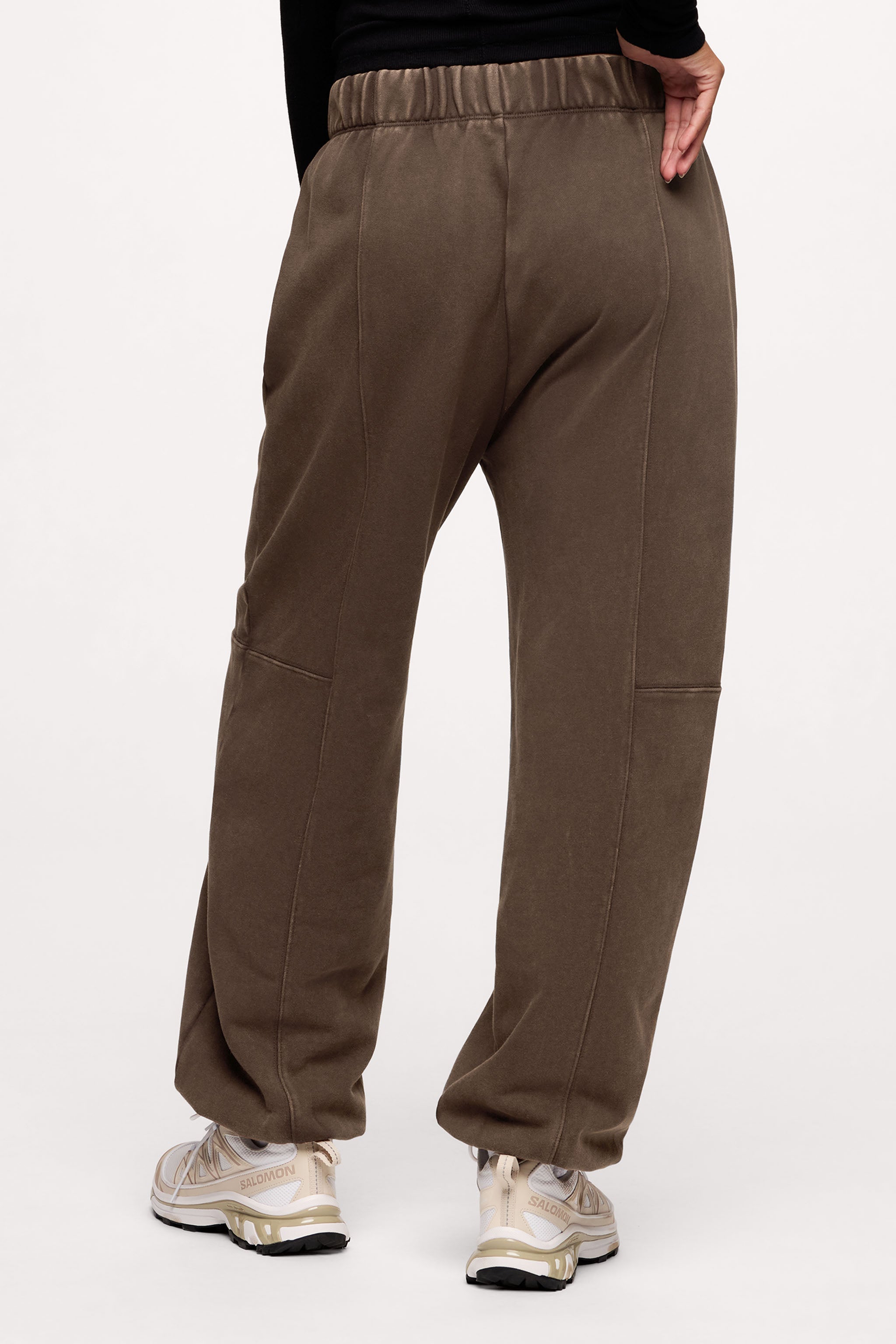 Vintage Washed Seamed Jogger | Espresso