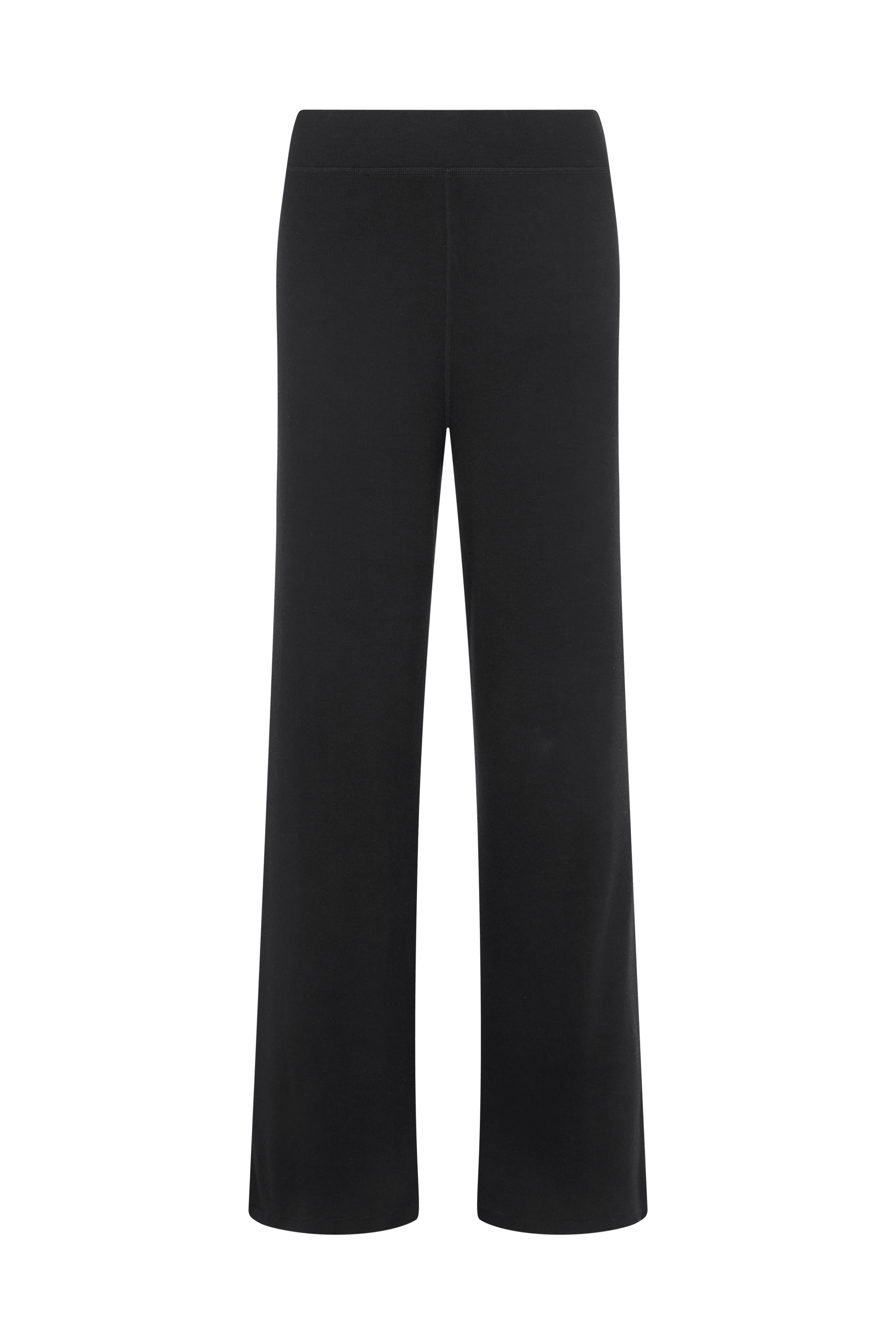 Slinky Rib Streamline Pant | Black