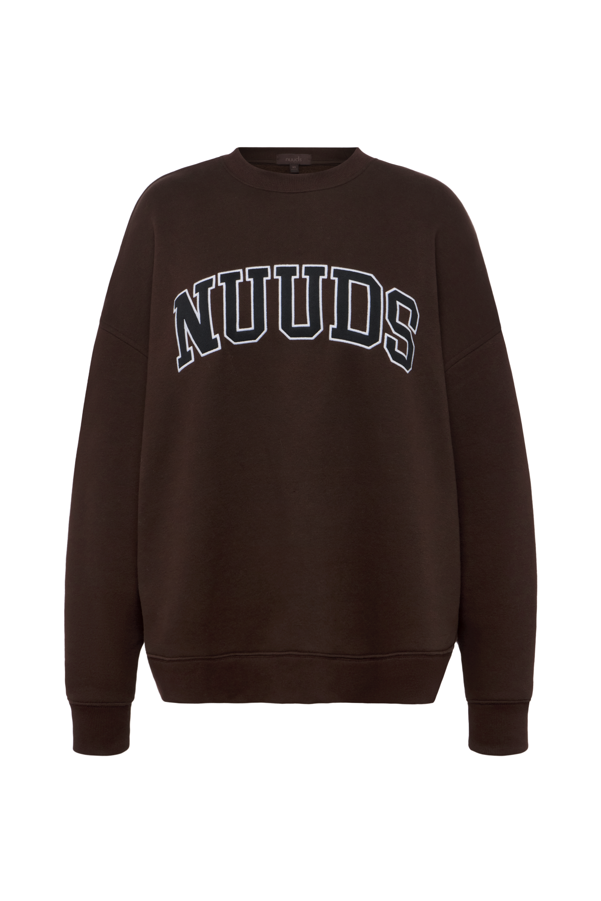 nuuds Varsity Oversized Crew | Espresso