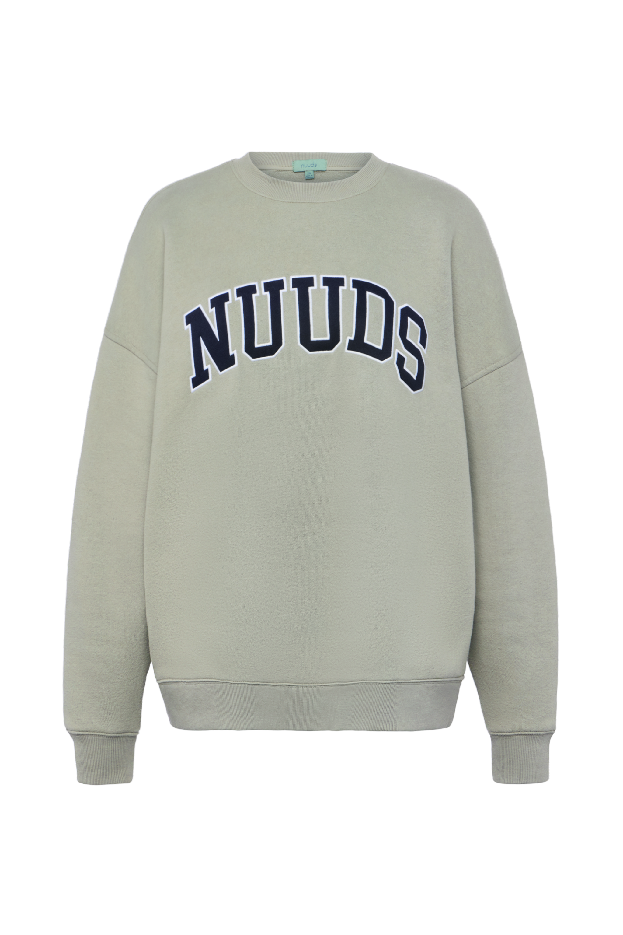 nuuds Varsity Oversized Crew | Pistachio