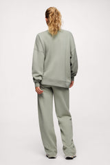 nuuds Varsity Oversized Crew | Pistachio