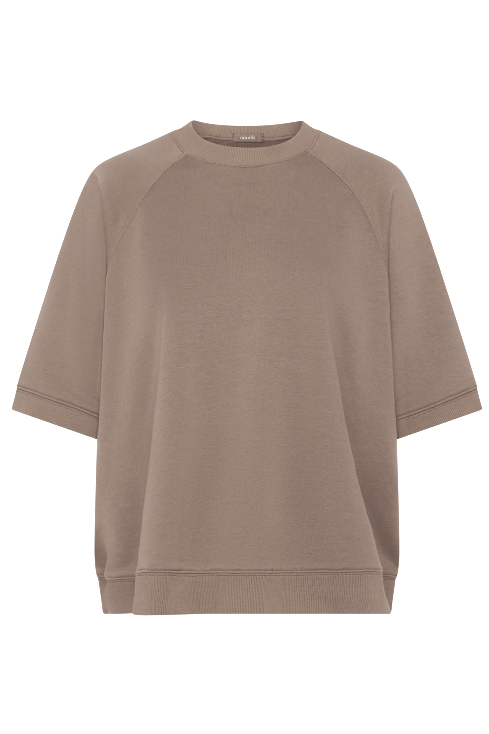 French Terry Short Sleeve Sweatshirt | Cocoa