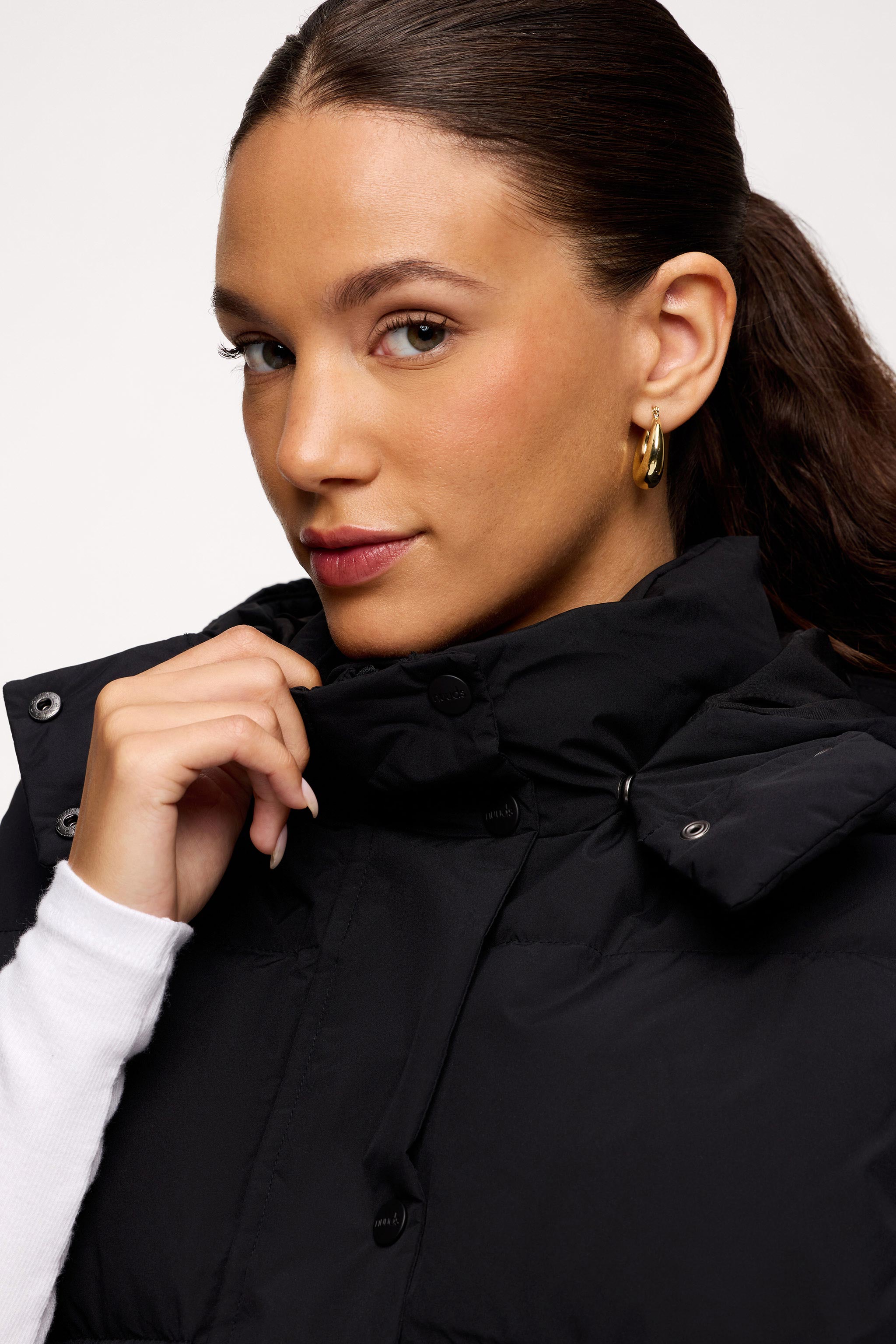 Peak Puffer Vest | Black