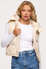 Peak Puffer Vest | Bone