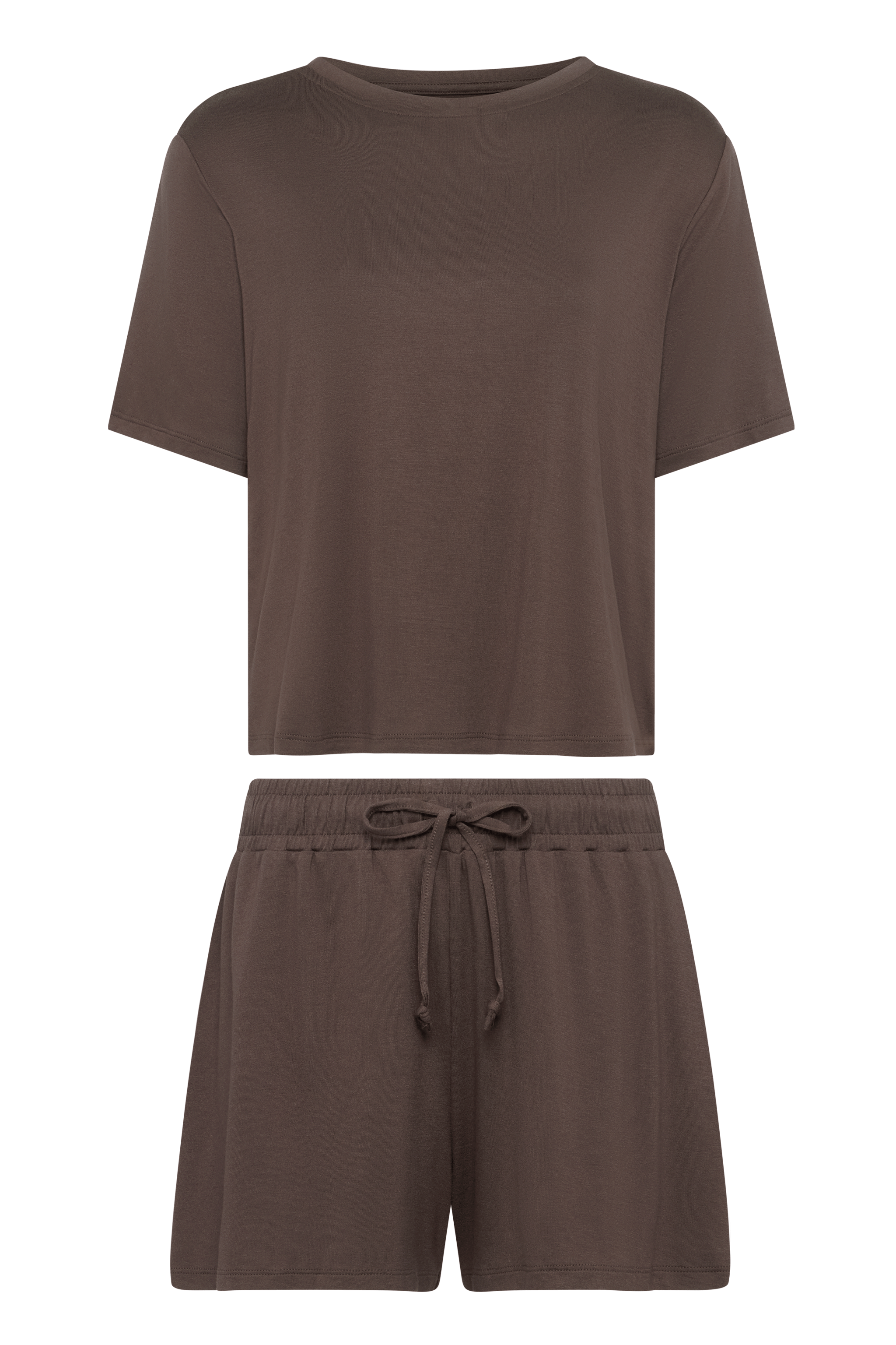 Pajama Short Set | Coffee