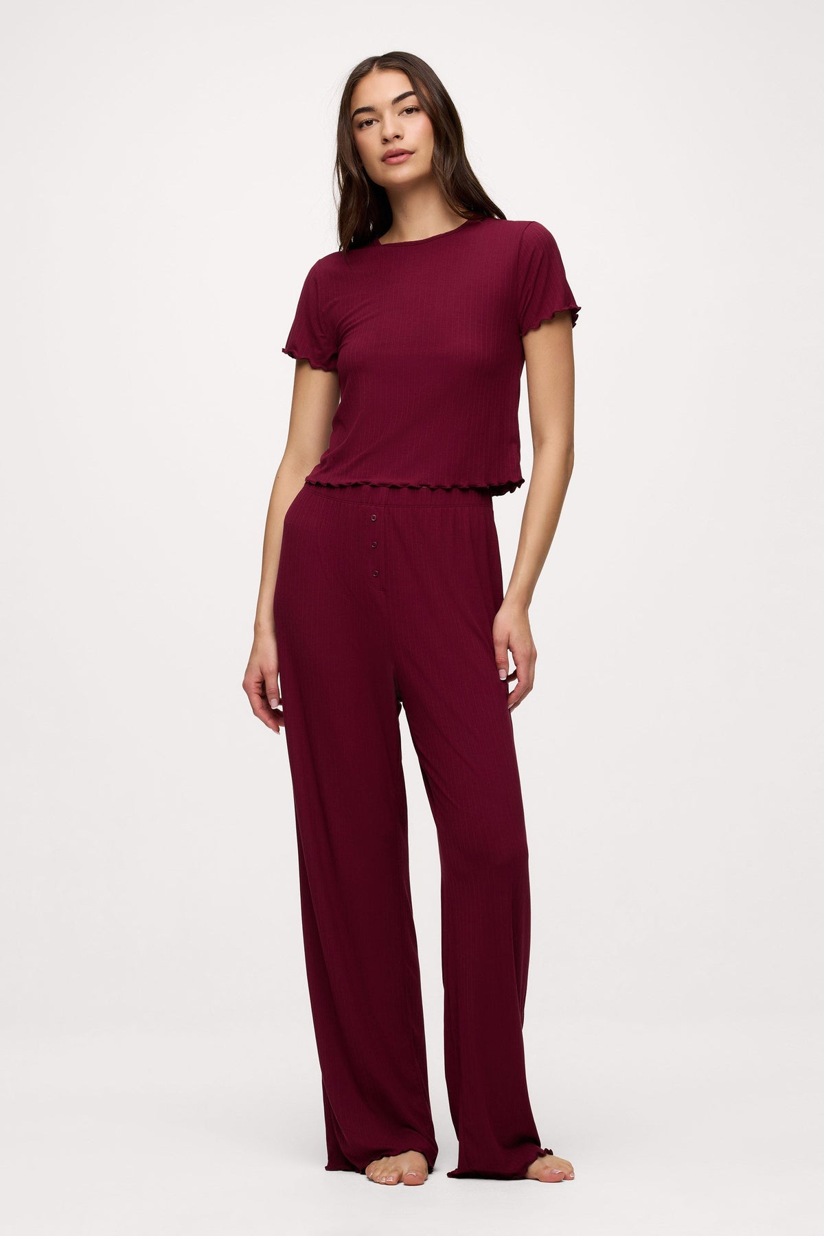 Mini Rib Pajama Set