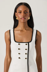 Lbruh Contrast Trim Knit Mini Dress