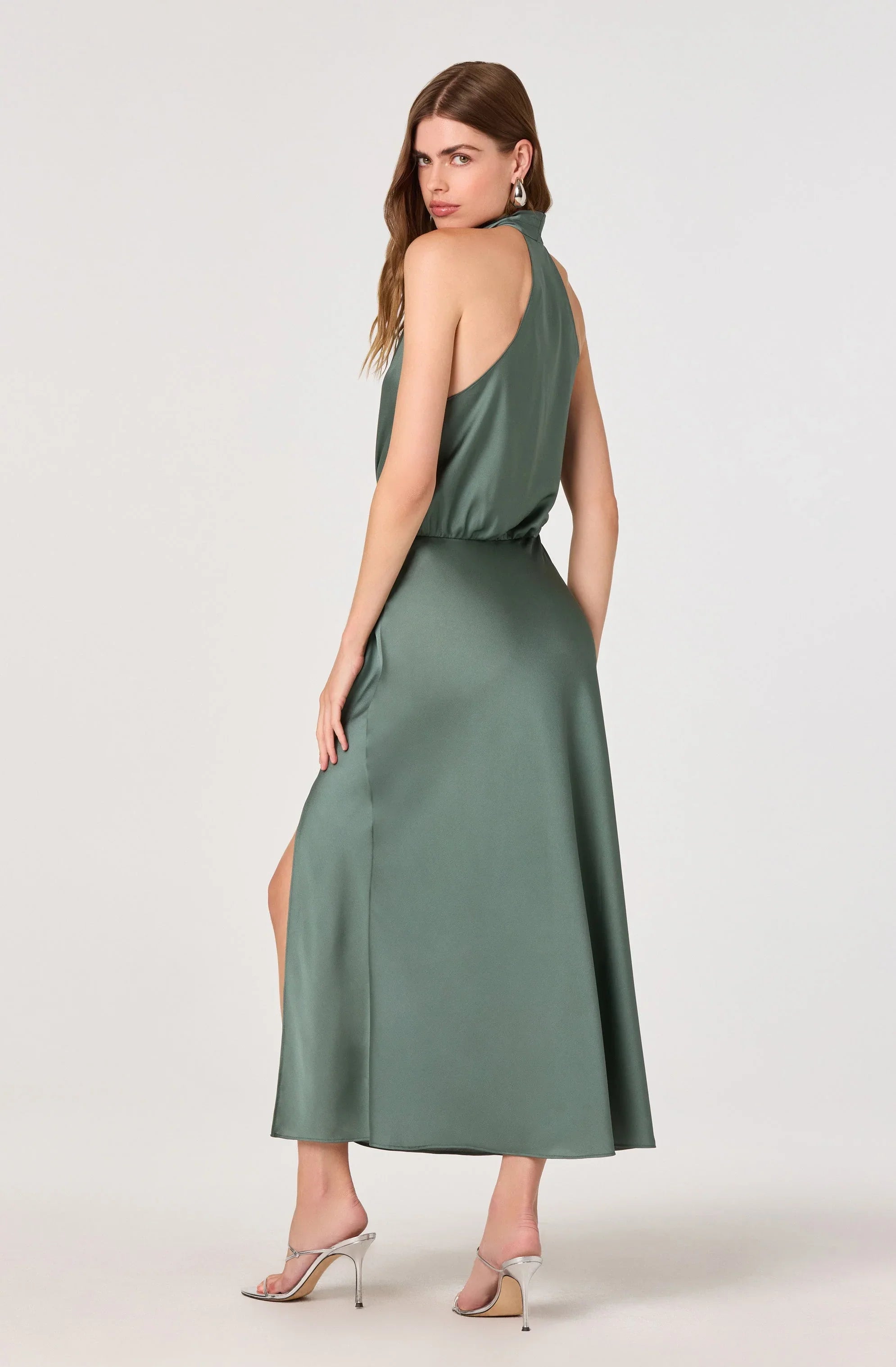 Lbruh Jelyn Satin Midi Dress