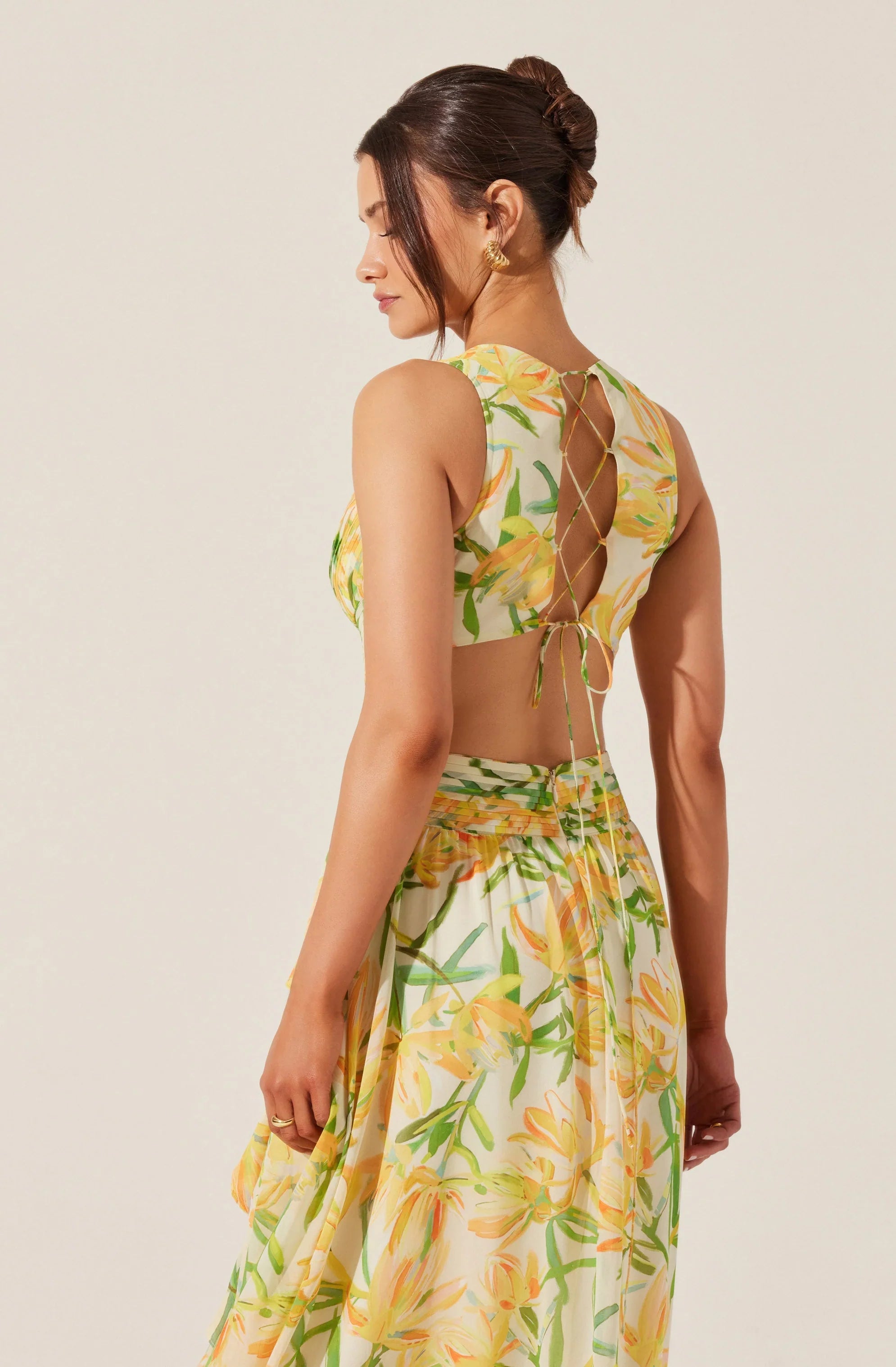 Lbruh Noya Floral Cutout Maxi Dress