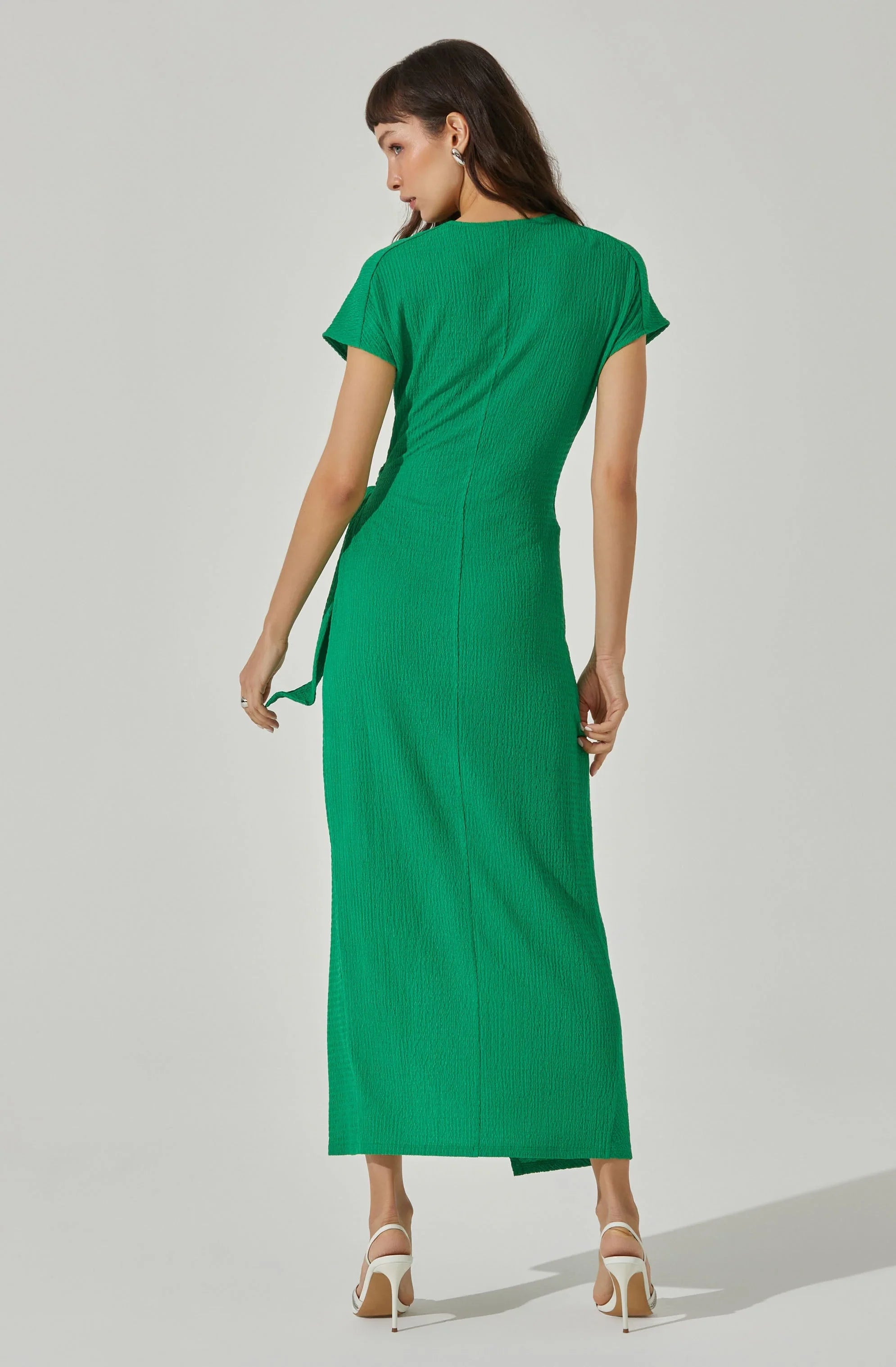 Lbruh Knit Wrap Midi Dress