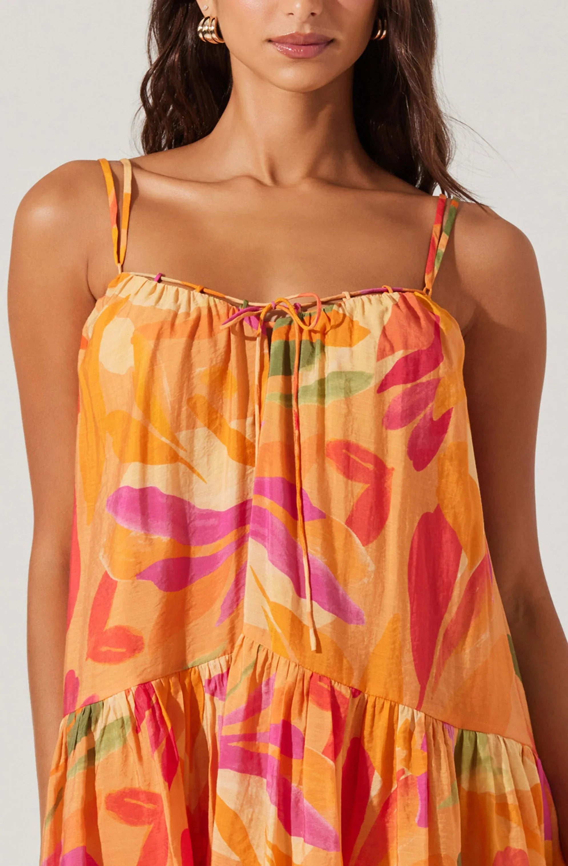 Lbruh Keala Floral Mini Tent Dress