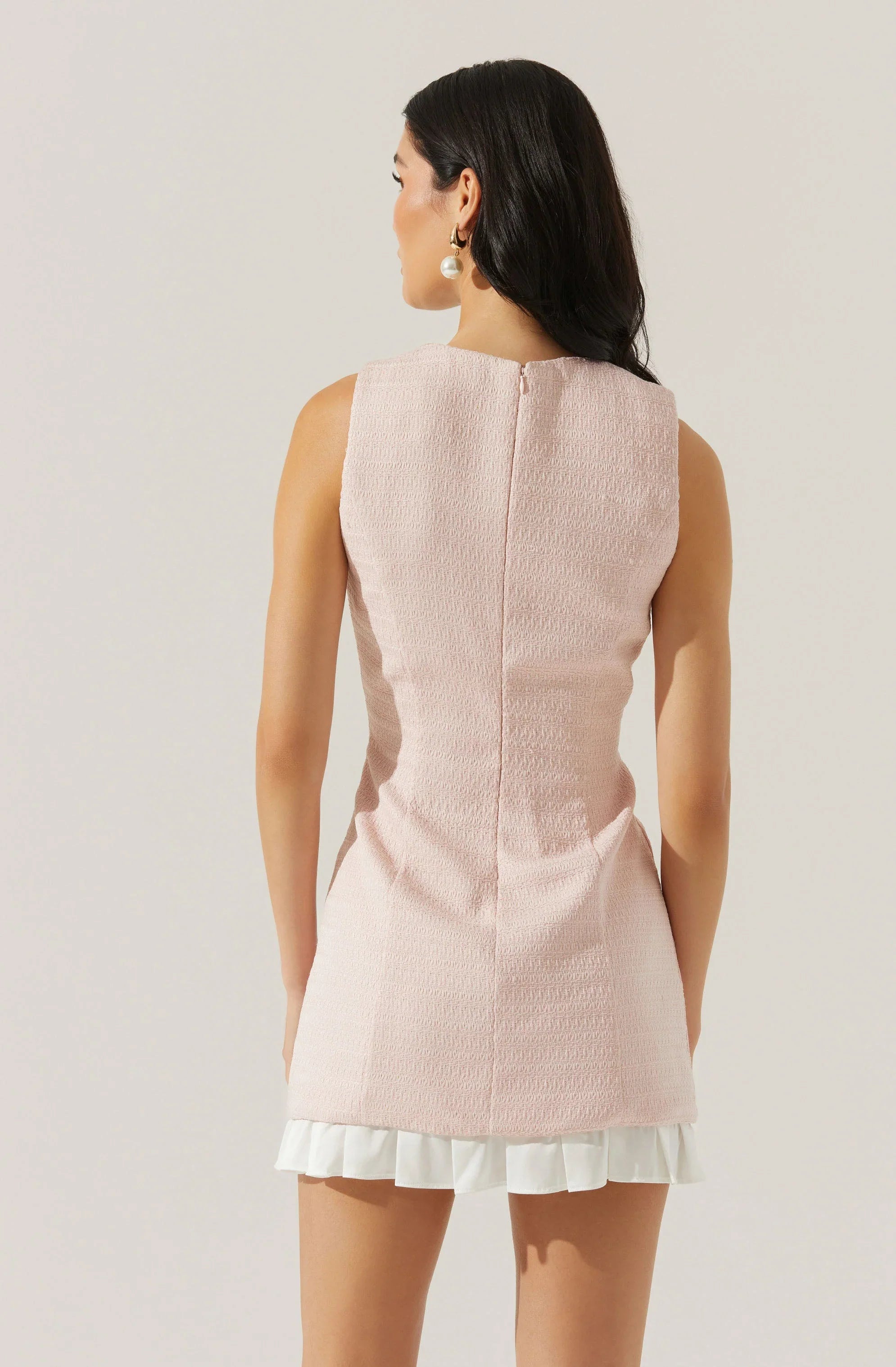 Lbruh Sebrina Tweed Pleated Dress