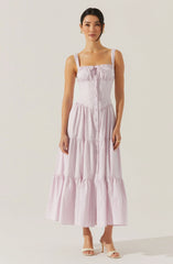 Lbruh Temperance Tiered Milkmaid Maxi Dress