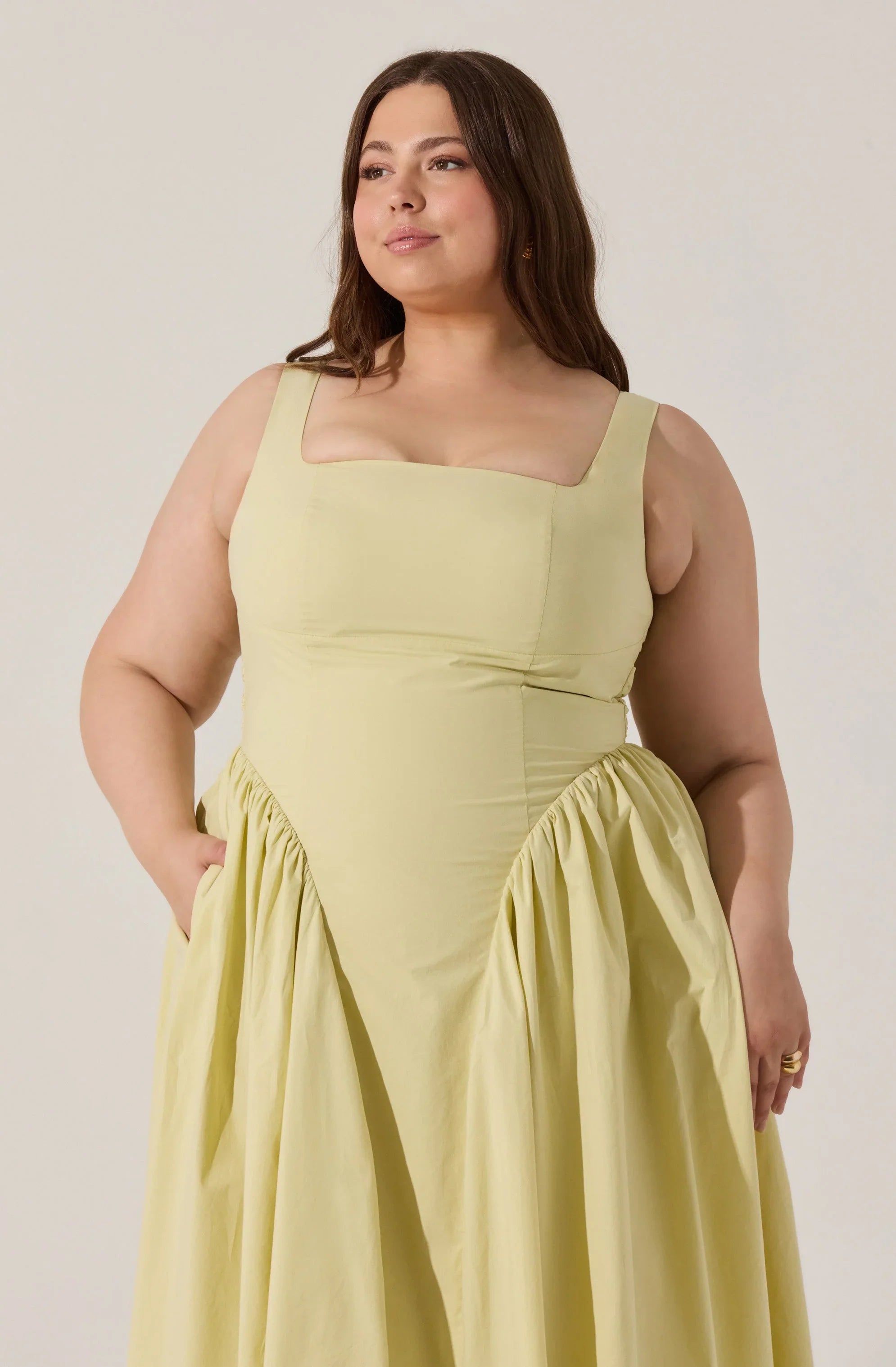 Lbruh Vinya Poplin Drop Waist Dress